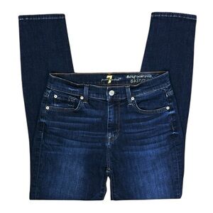 7 For All Mankind | High Waist Ankle Skinny Jeans Size 28